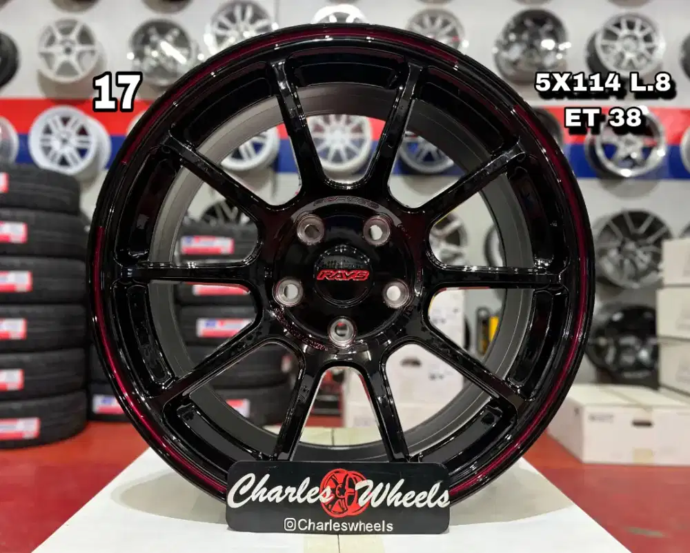 VELG ZE40 RING 17 MIDNIGHT RED