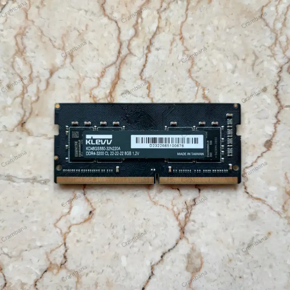 RAM KLEVV SODIMM 8GB DDR4 3200MHz PC4-25600 Value Series
