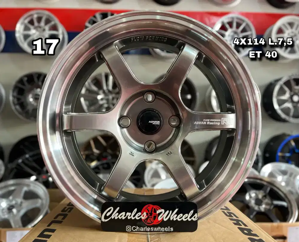 VELG ADVAN R6 RING 17 HYPER BLACK