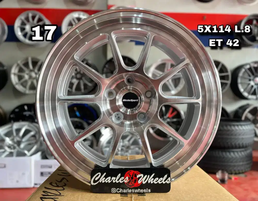 VELG WEDSPORT R17 SP MACHINE AS
