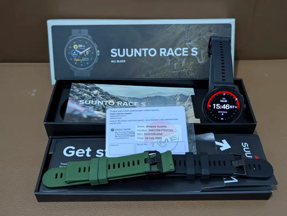 Smartwatch Suunto race s  All black, bergaransi panjang