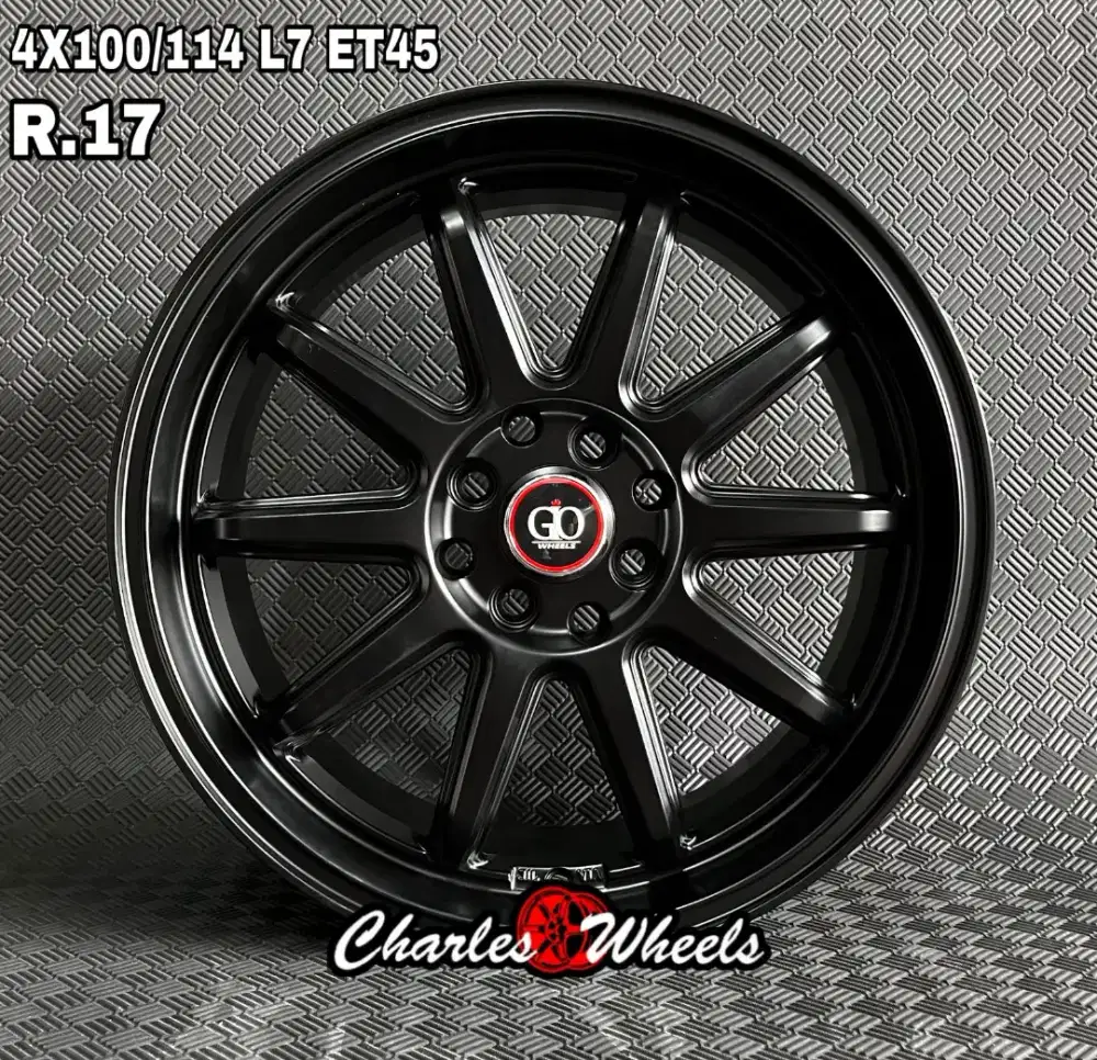 VELG ALMA GIO R17 HITAM DOFF