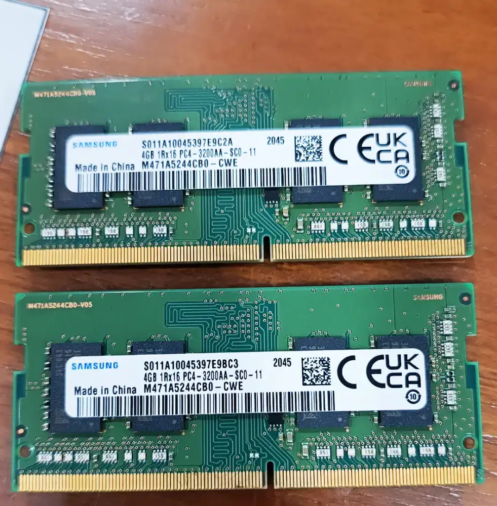 Sodimm Samsung 2x4gb DDR4 Pc3200mhz