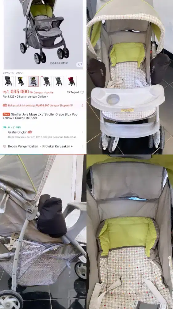 Stroller beby boleh chat yg minat