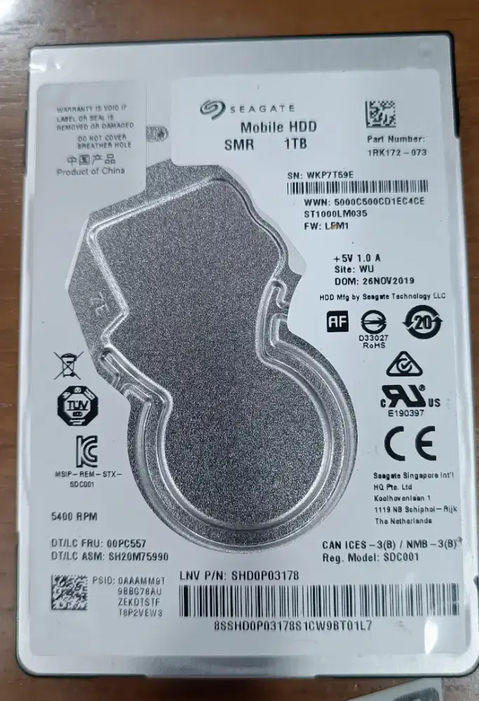 Hardisk Seagate 2.5inc 1tb