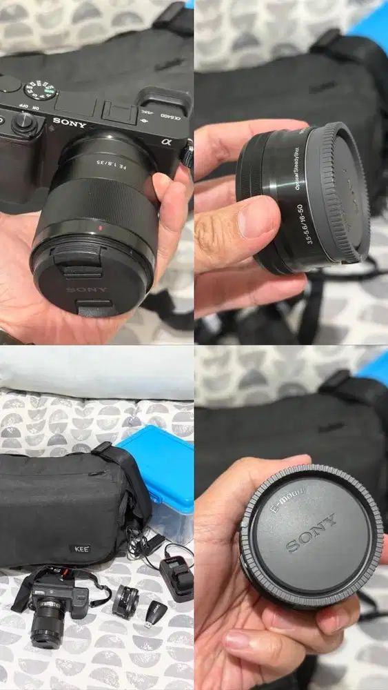 Sony a6400 with kit plus lensa fix (dapet 2 lensa) GRATIS TAS & box