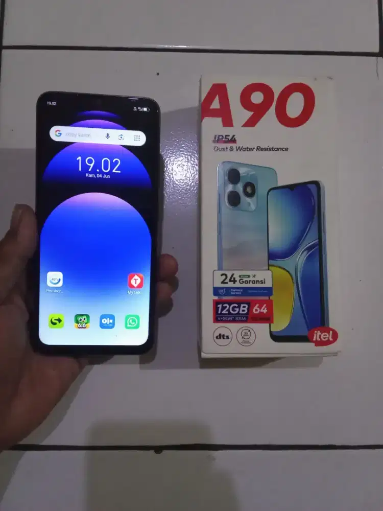 Itel A90 Fullset (RAM 4GB+8 / 64GB, OS 14, Bat 5000mAh) Normal, Mulus