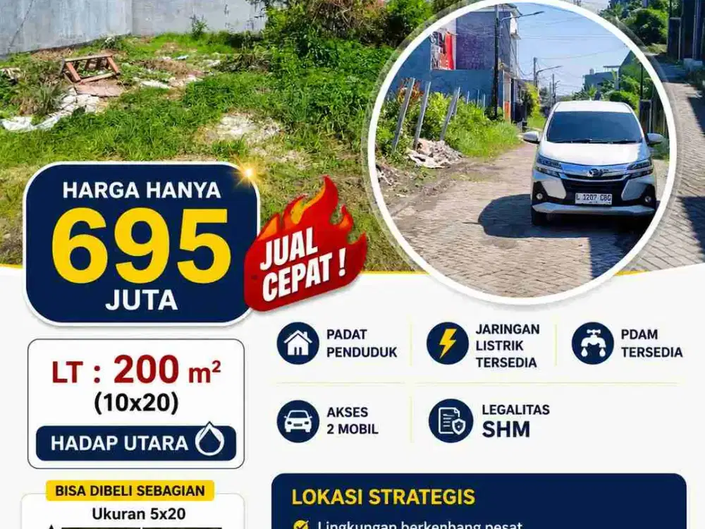 Tanah Murah siap Bangun di Tambak Medokan Ayu, Rungkut, Sby Timur