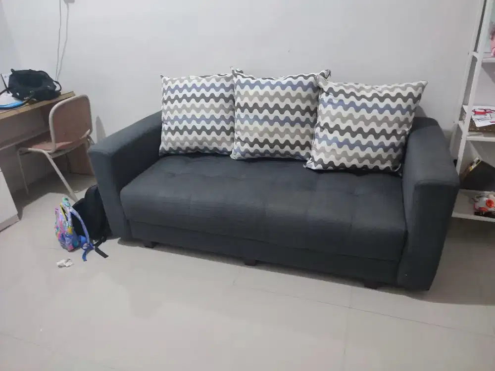 Sofa 3 seat ada bantal