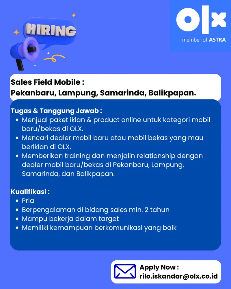 Lowongan Kerja Sales Mobile