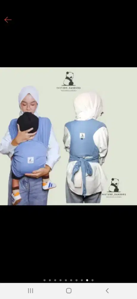 Gendongan bayi m-shape