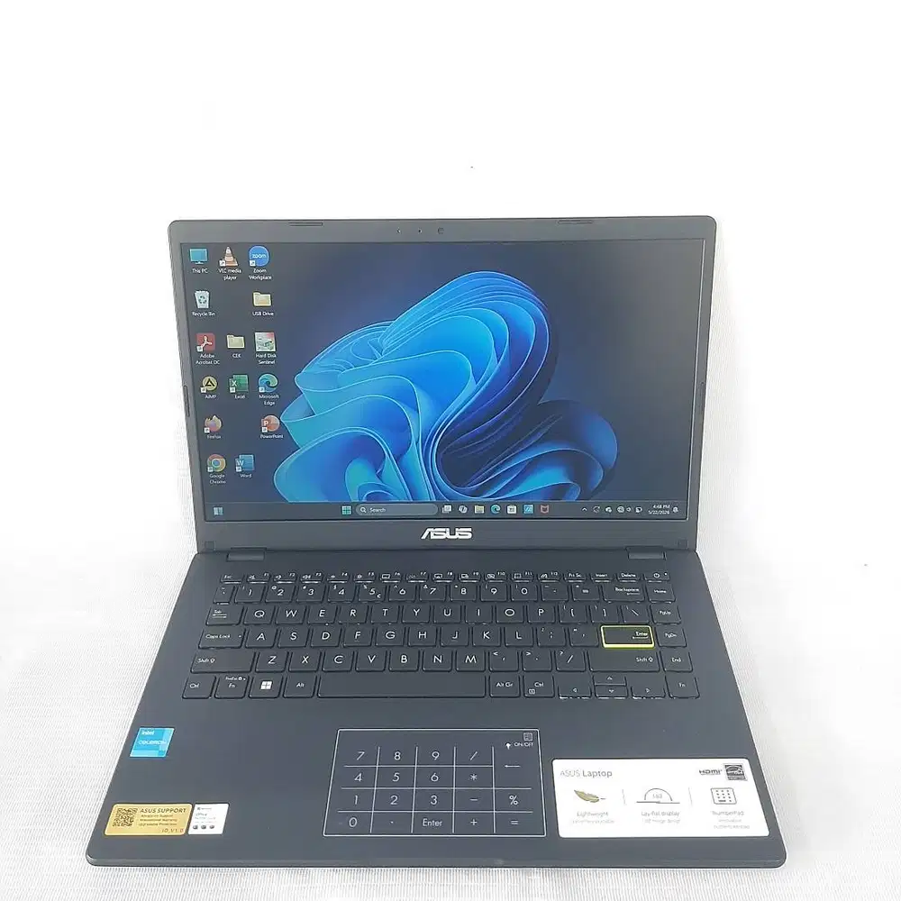 GRANSI 06 2027 LAPTOP ASUS  E410K INTEL-N4500 RAM 8GB SSD NVME 256GB