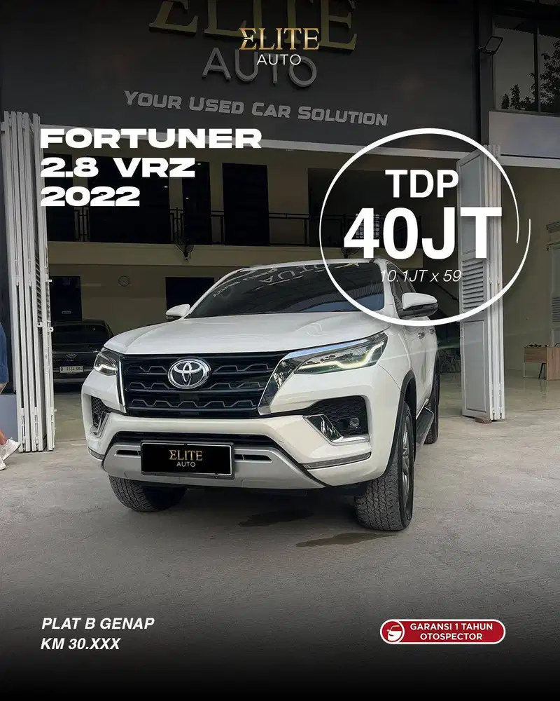 [MINT CONDITION] Toyota Fortuner 2.8 VRZ 2022