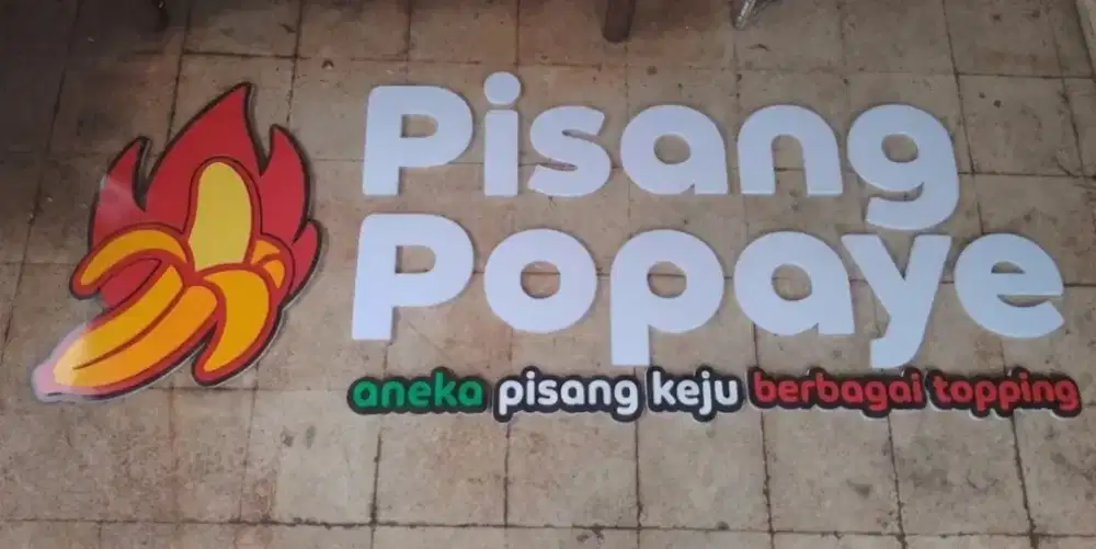 Sign board huruf timbul plang nama toko plang nama usaha