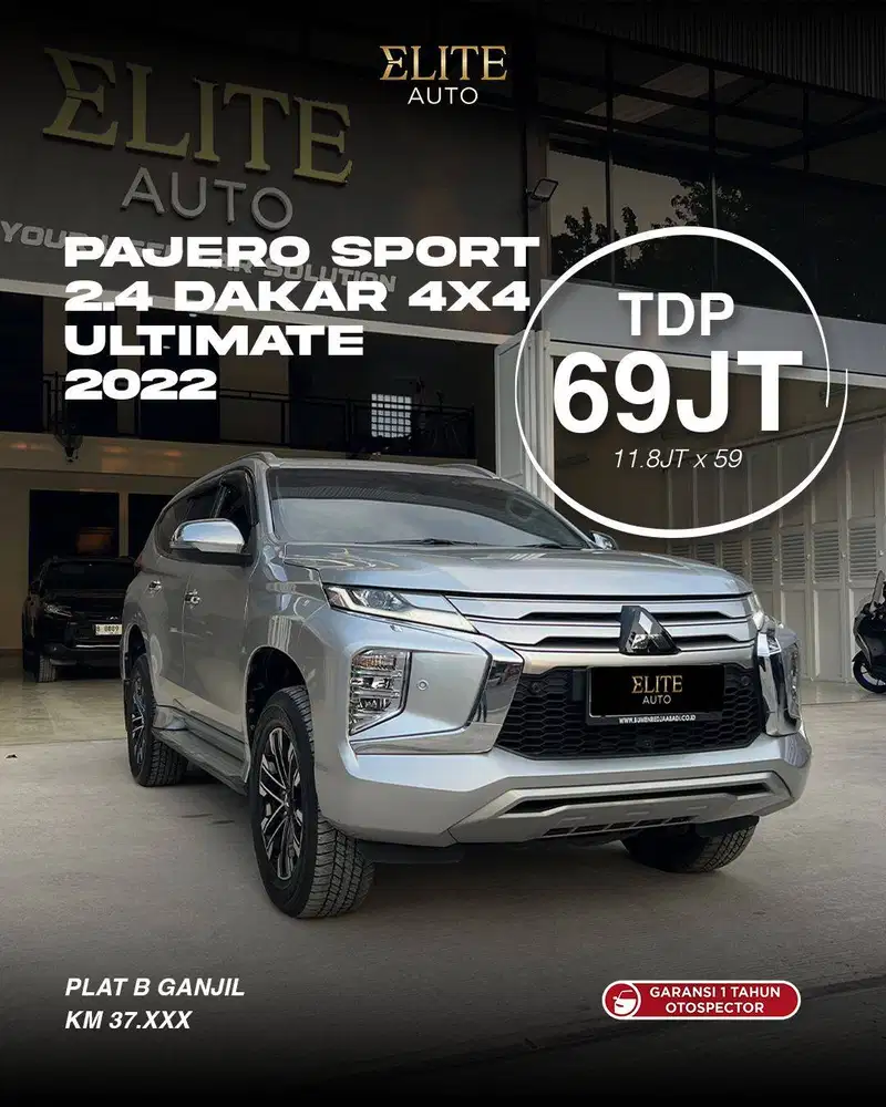 [LOW KM] Mitsubishi Pajero Sport 4x4 2.4 Dakar Ultimate 2022