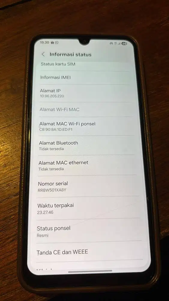 Dijual cepat HP SAMSUNG A24 MULUS