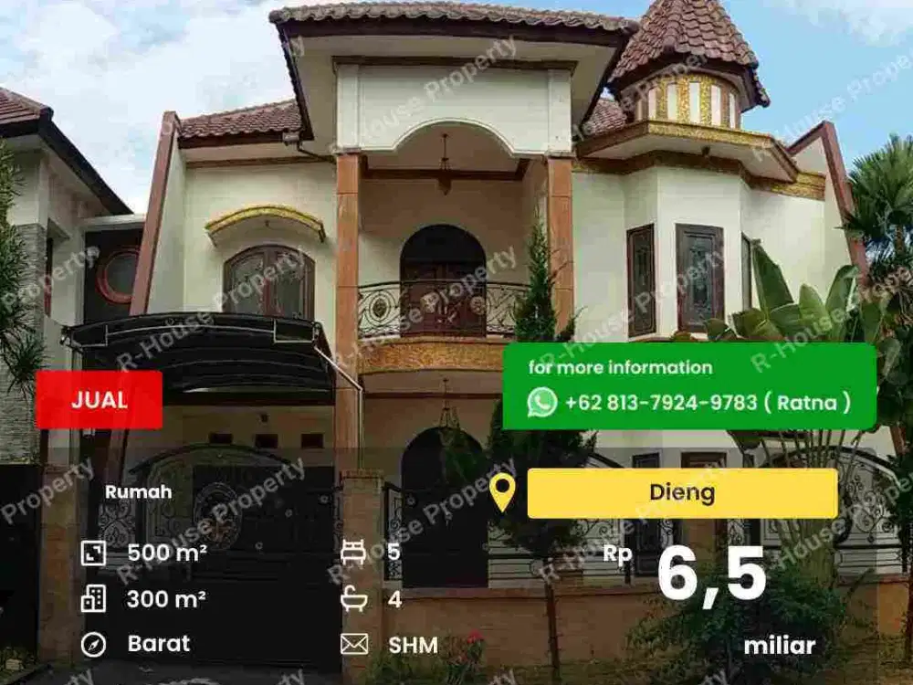 Rumah di kawasan elite Dieng Malang