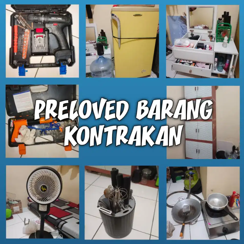 Preloved barang dan perabotan di kontrakan