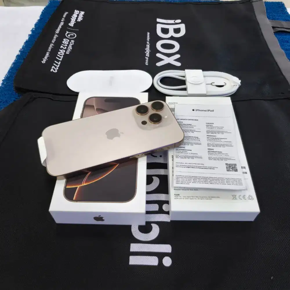 Iphone 16 Pro 128gb iBox Pakai 2 Bln 99,9% like new BH 100% CC 90
