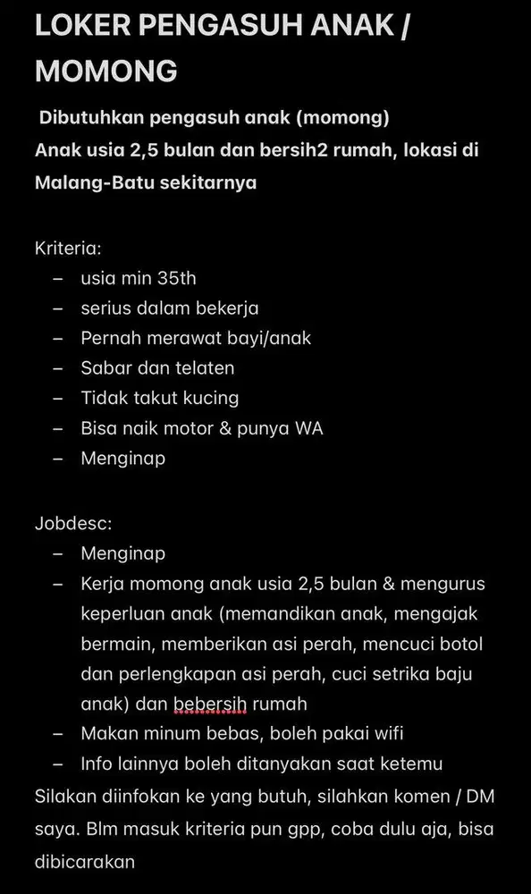 LOKER ART DAN MOMONG MALANG-BATU