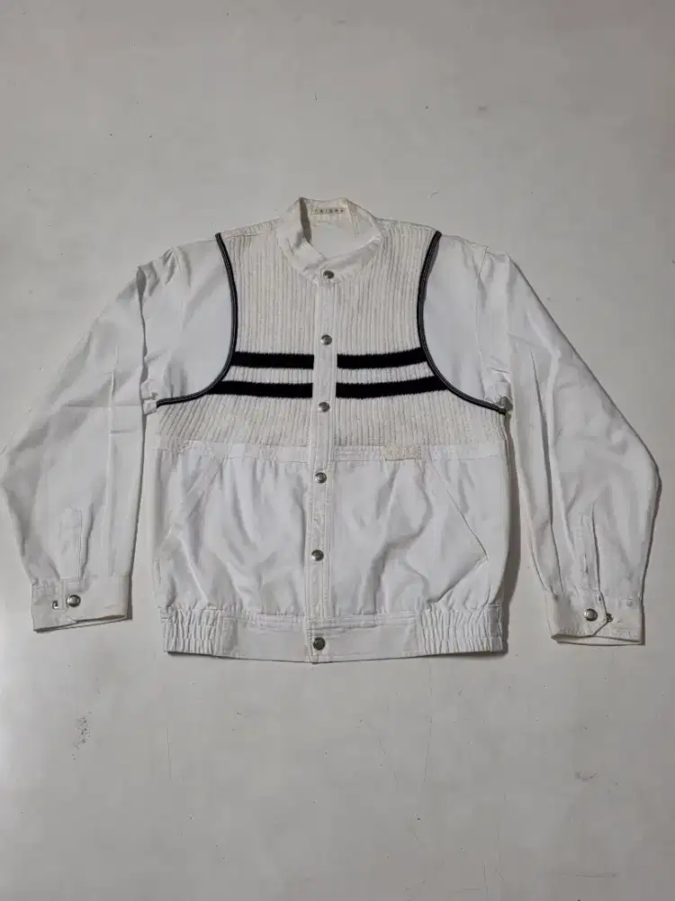 Jaket Vest Pria Merk Prior White Putih Size M