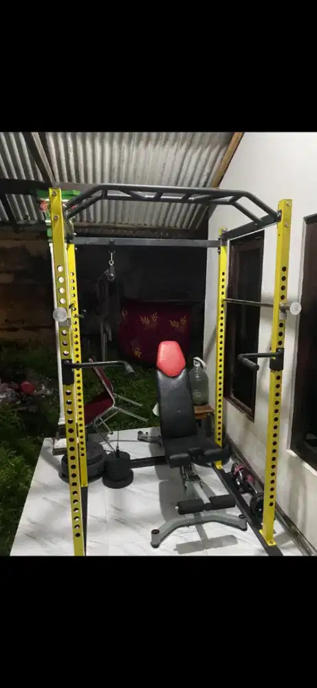Jual Squad Rack & Kursi Adjustable Bench Bowflex