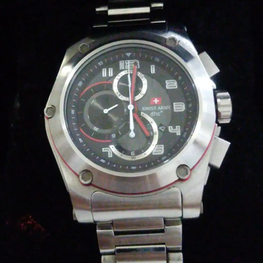 Swiss Army Chronograph Pria – Jam Tangan Stainless Steel
