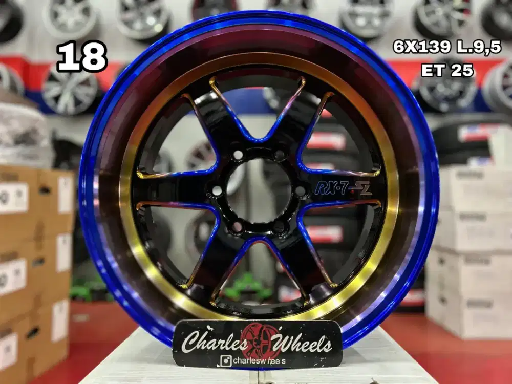 VELG TE37 SAMLONG RING 18 RAINBOW