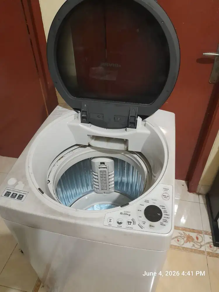 MESIN CUCI 1 TABUNG PENUTUP ATAS MERK SHARP