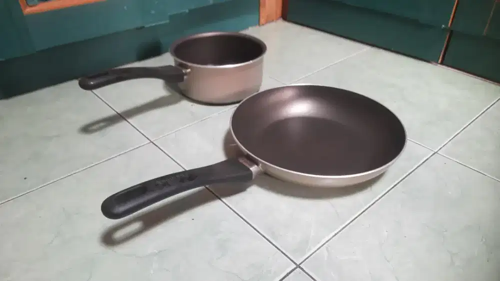 Pot, pan branded dapur dan 5pcs stainless mangkuk besar