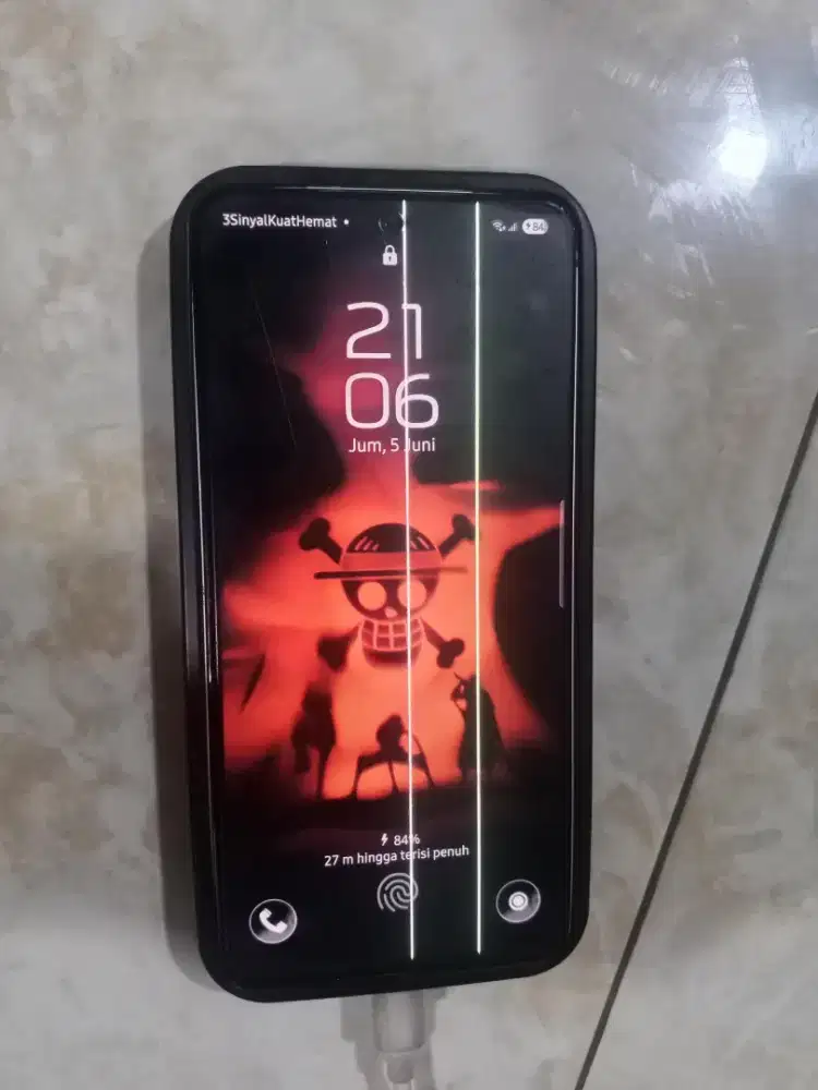 Samsung S21Fe layar 2 garis
