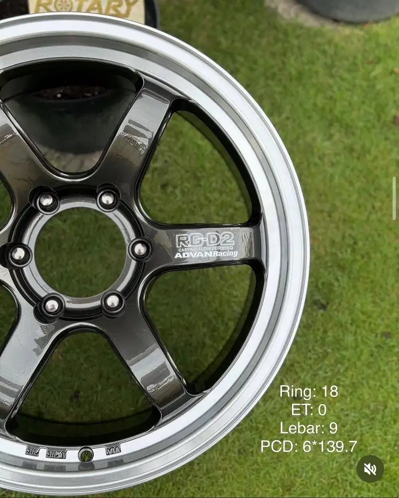 velg advan rgd2 SUV FF ring18 BARU fortuner vrz vnt pajero everest