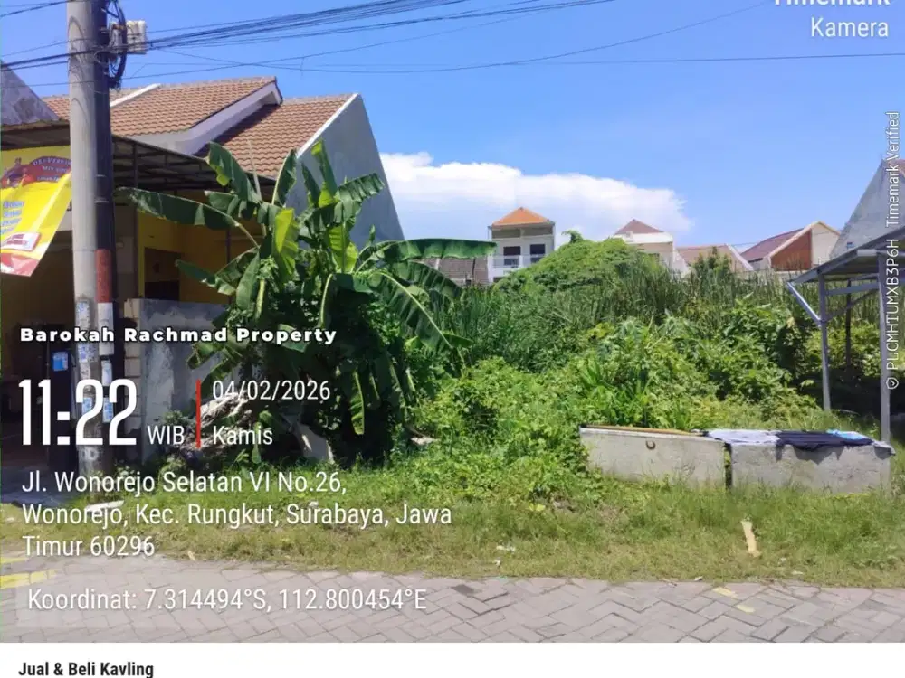 TANAH WONOREJO SELATAN RUNGKUT SURABAYA TIMUR. SIAP BANGUN. DEKAT MERR, UPN, TOL, BANDARA JUANDA, Dll
