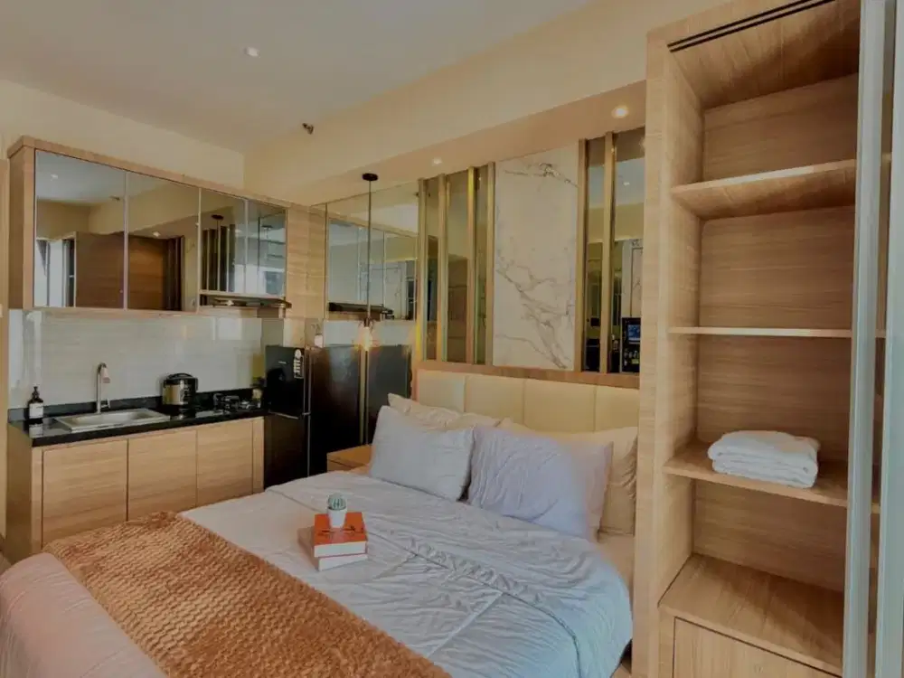 Sewa Harian 700K/Malam Benson 2BR Pakuwon Mall Full Furnish