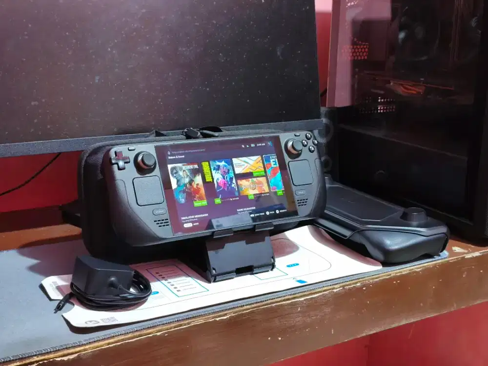Steam Deck lcd 1tb upgrade fullset mulus !!!