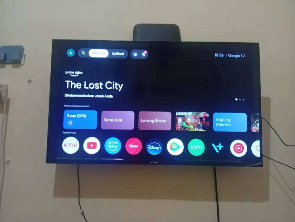 Dijual Tv merek Sharp 1,6jt Lok Pondok cabe illir pamulang