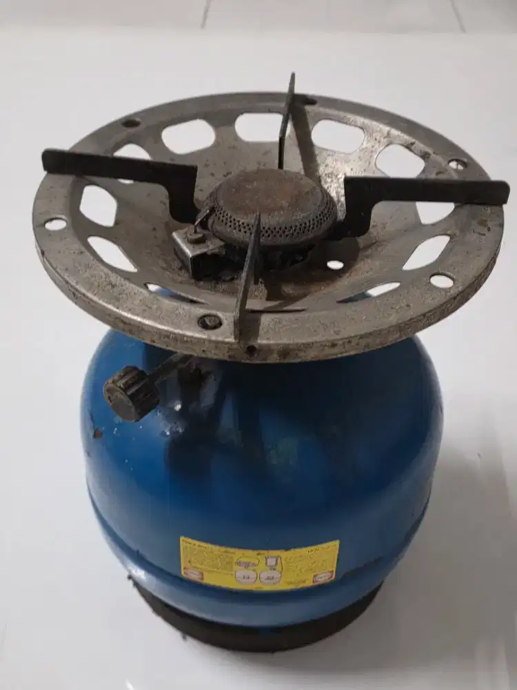 Kompor Camping Primus Sweden LP Tank dan Burner Vintage Jadul