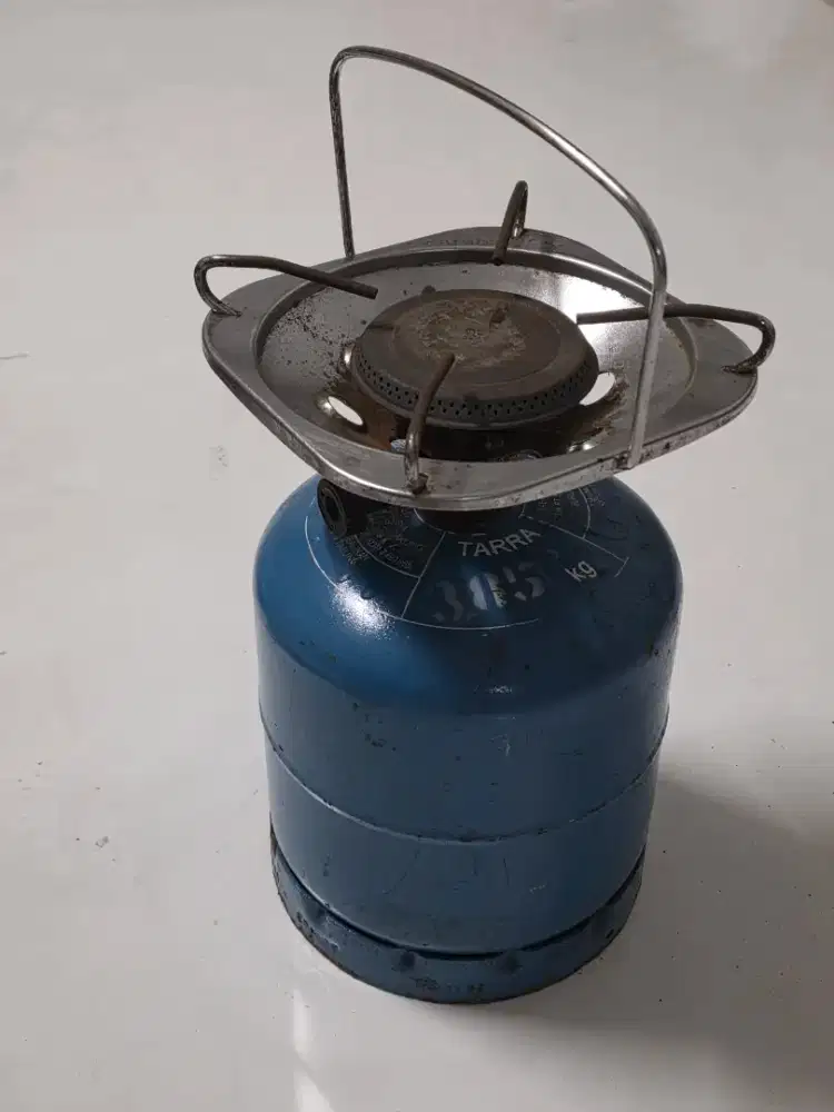 Kompor Gas Portable Vintage TARRA Blue Gas Koleksi Antik
