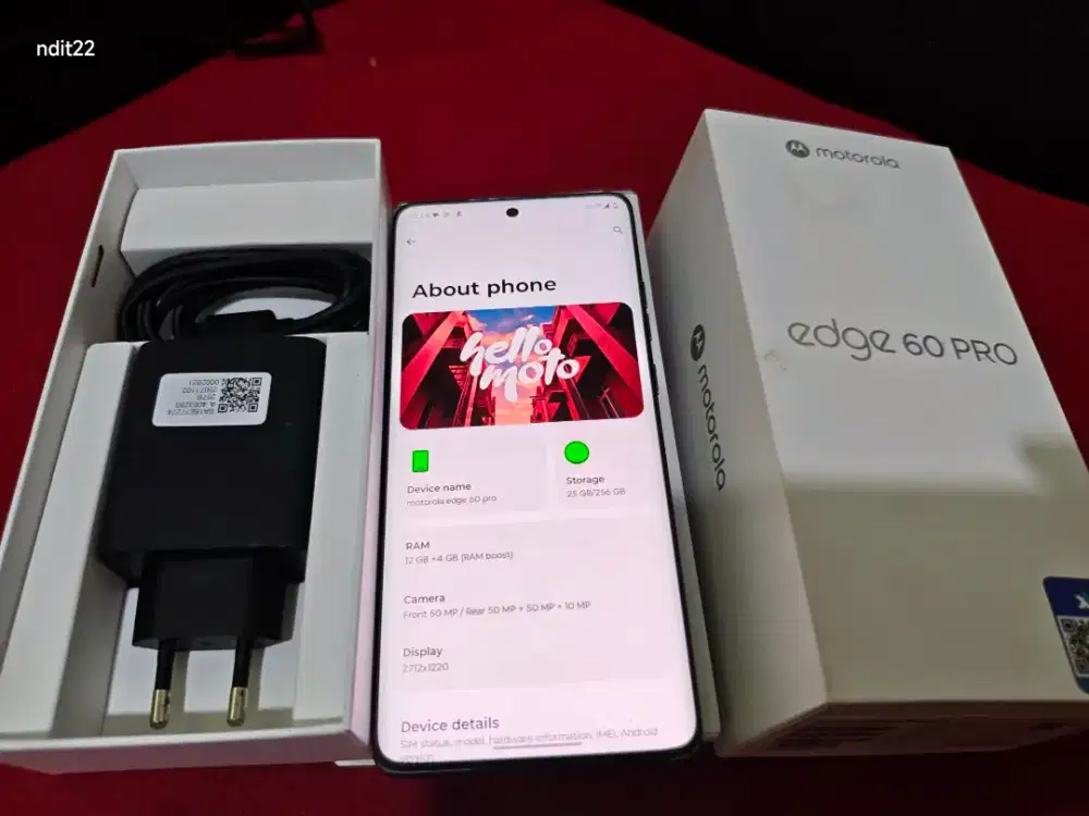 Moto edge 60 pro 12/256
