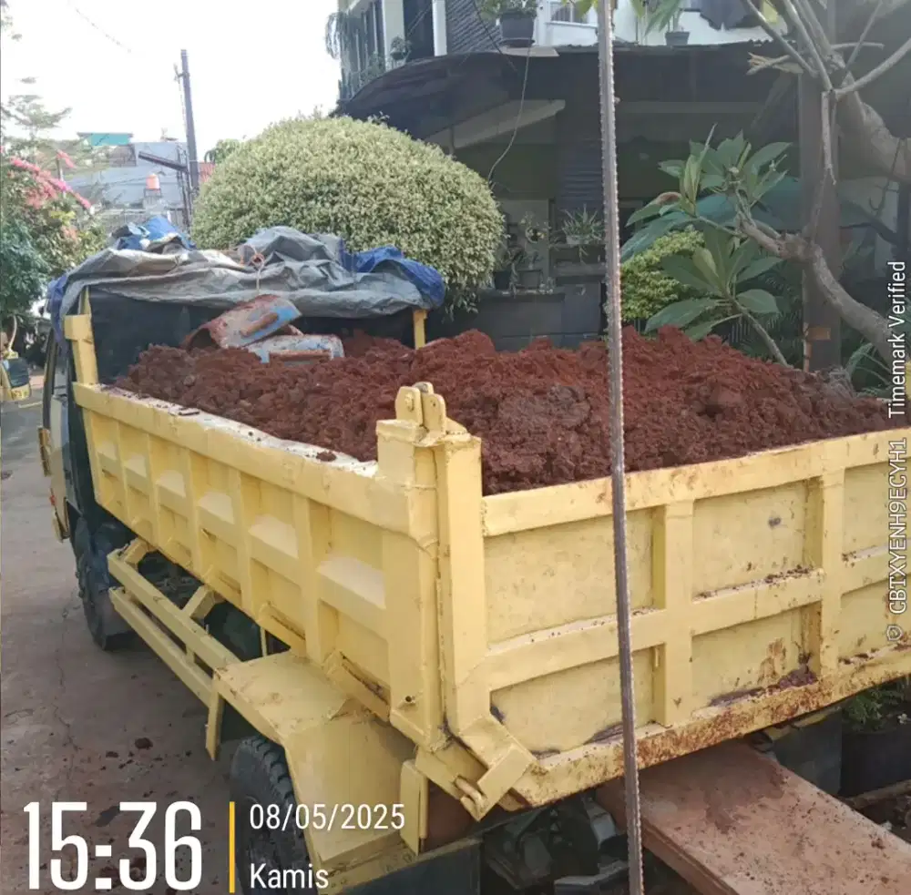 Jual tanah merah - 1 truk kap 4 kubik