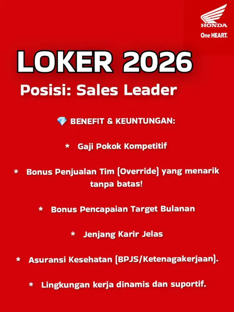 LOKER 2026 LEADER SALLES