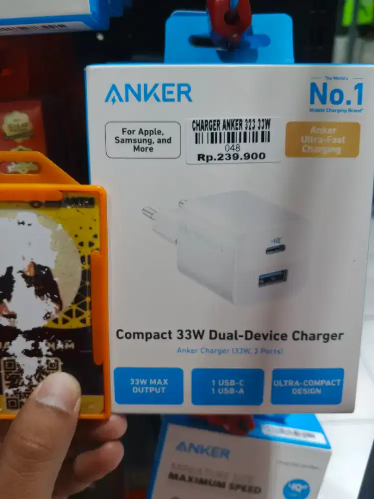 ADAPTER ANKER 33WATT USB A & USB C