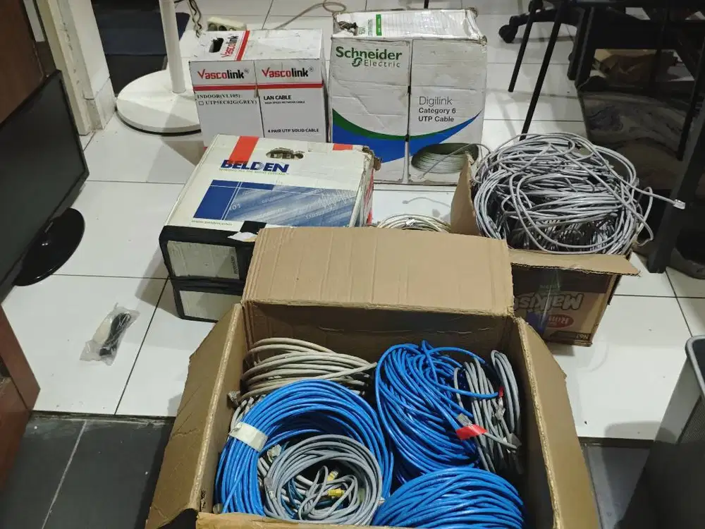 Kabel LAN Internet Data Cat 6 AMP TE Eceran / Potongan