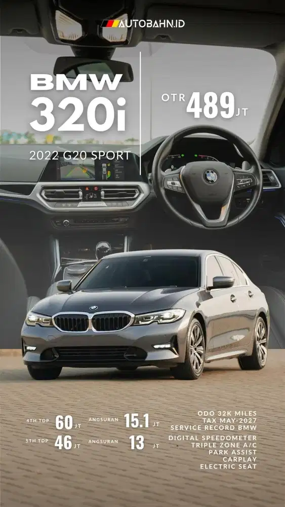 Big BoyZ Dream! BMW 320i Sport 2022 New Model Warranty