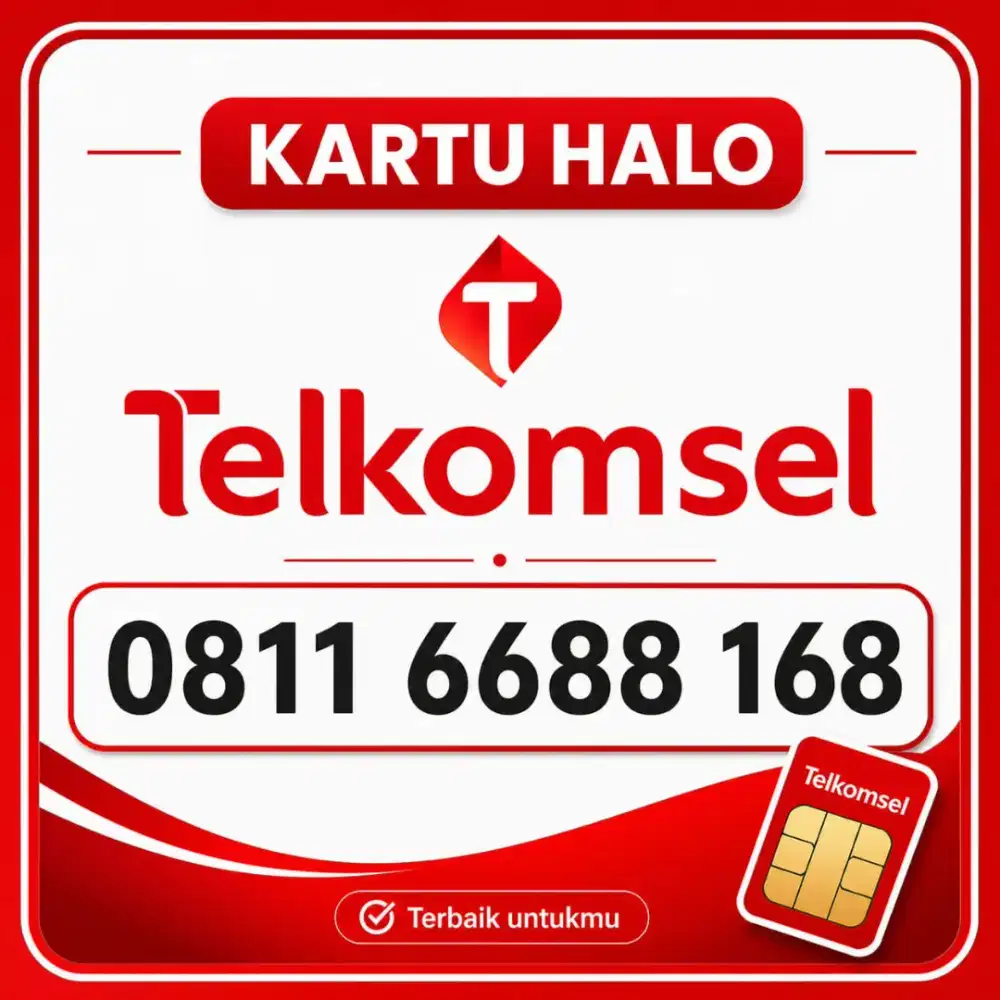 Nomor cantik  Halo 11digit Telkomsel 168