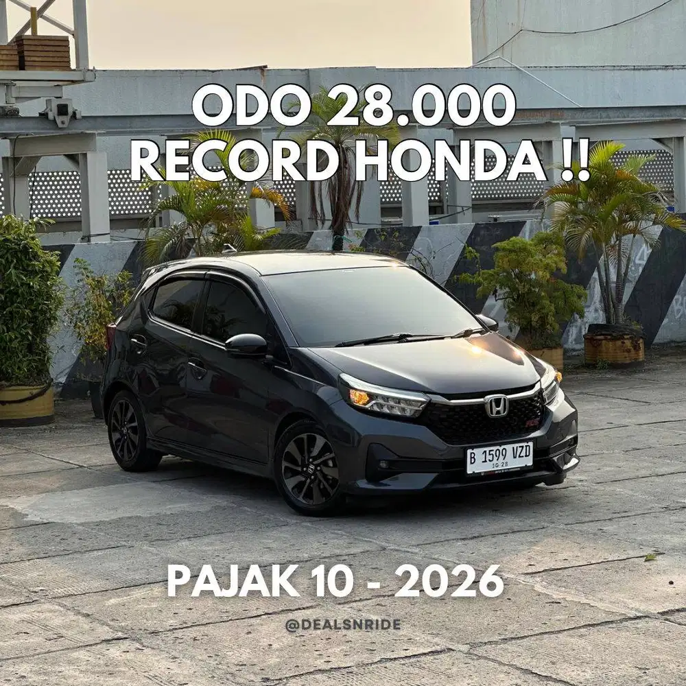 ODO 28.000 ANTIKK !! PAJAK 10/2026 HONDA NEW BRIO RS CVT 2023 MURAH