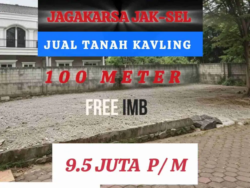 JUAL TANAH KAVLING 100METER