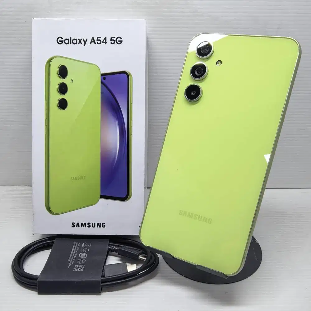 SAMSUNG GALAXY A54 5G 8/256 LIME SEIN RESMI MULUS NO MINUS MULUS