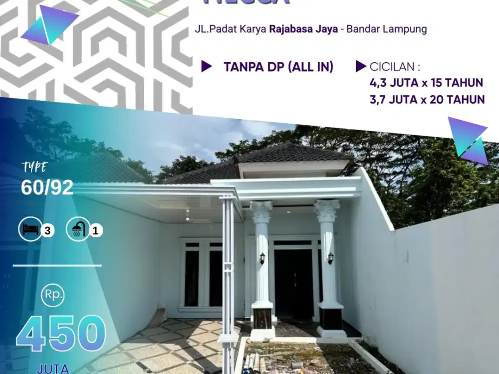 READY Cluster Mewah TANPA DP - SDH ALL IN GRAND MECCA CLUSTER RAJABASA
