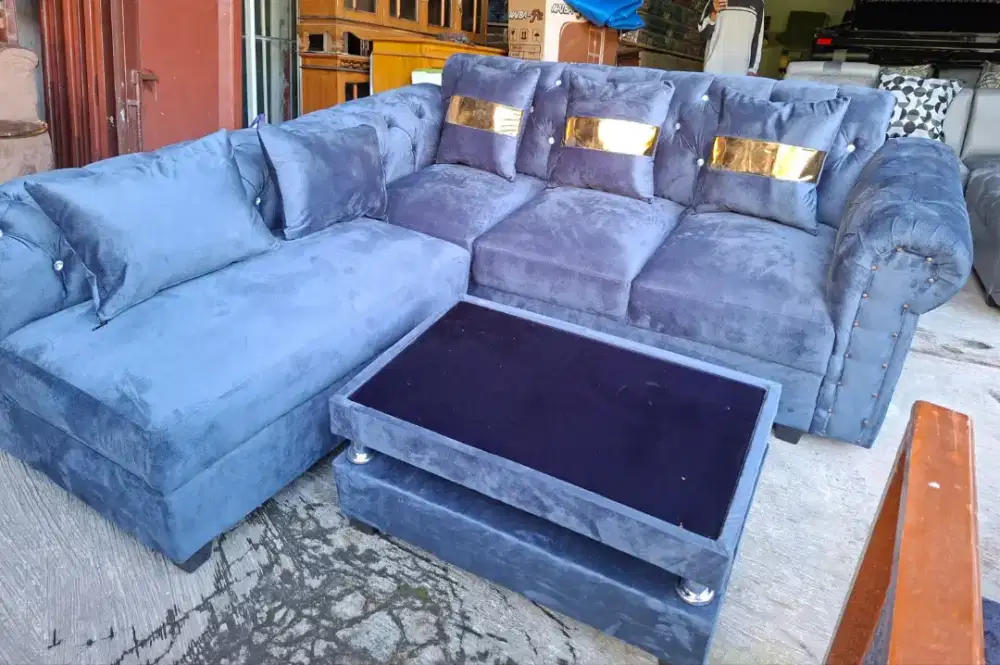 Sofa L putus abu